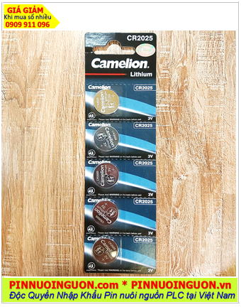COMBO 1vỉ 5viên Pin Camelion CR2025 3v lithium chính hãng _Giá chỉ 34.000đ/ Vỉ 5vi